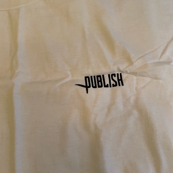 PUBLISH white logo shirt sleeve tshirt - Picture 7 of 10